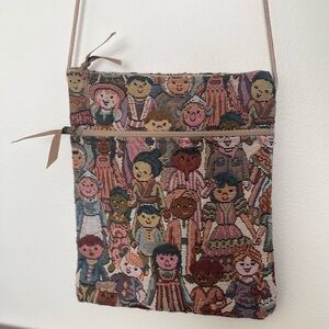 Multicolor Tapestry Crossbody Bag